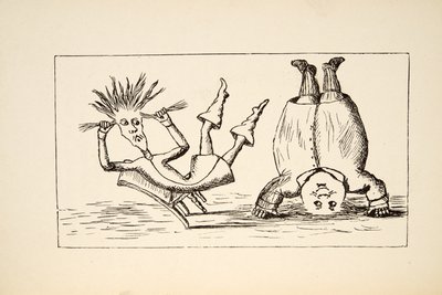 Padre William e il Giovane, illustrazione da Le avventure di Alice sottoterra, pub. 1886 (facsimile) da Charles Lutwidge Dodgson